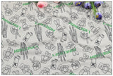 Minecraft the game Black and White! 1 Yard Medium Printed Cotton Fabric, Fabric by Yard, Yardage Cotton Fabrics online Game