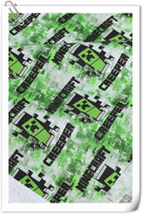 Minecraft the game Series 2 6 Prints ! 1 Yard Medium Digital Printed Cotton Fabric by Yard, Yardage Cotton Fabrics online Game