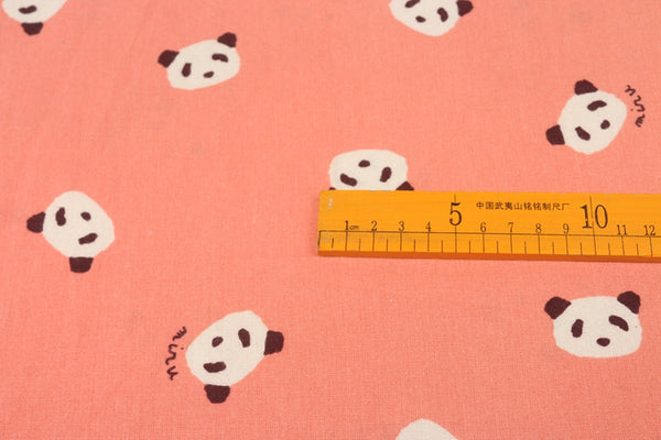 Panda minu orange! 1 Meter Medium Thickness Plain Cotton Fabric, Fabric by Yard, Yardage Cotton Fabrics for  Style Garments, Bags