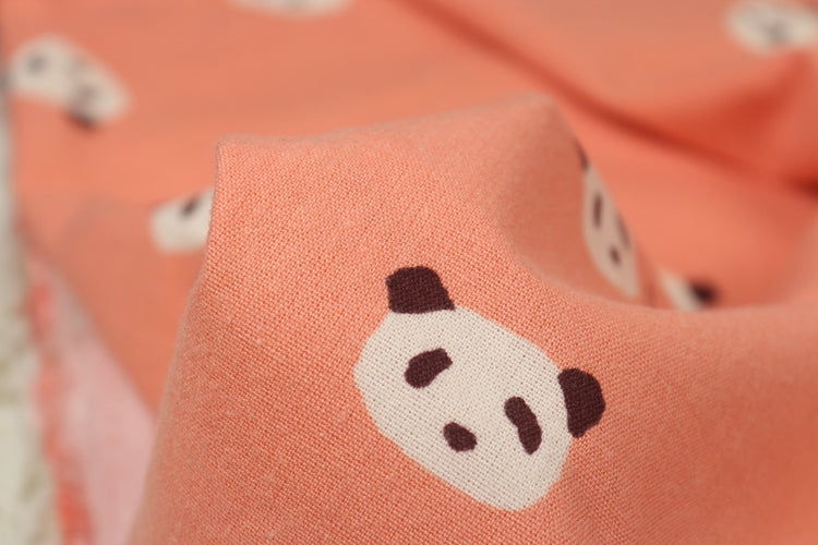 Panda minu orange! 1 Meter Medium Thickness Plain Cotton Fabric, Fabric by Yard, Yardage Cotton Fabrics for  Style Garments, Bags