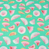 Fruit Watermelon Slice green! 1 Meter Medium Plain Cotton Poplin Fabric, Fabric by Yard, Yardage Cotton Fabrics for  Style Garments, Bags Fruit