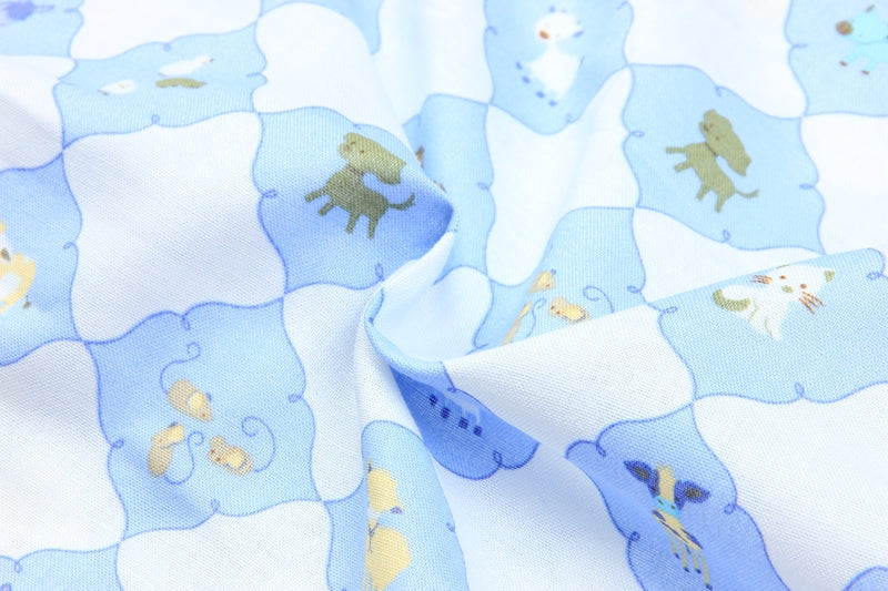 Little Animals 4 colors! 1 Meter Plain Cotton Fabric, Fabric by Yard, Yardage Cotton Fabrics for  Style Garments, Bags