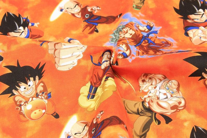 Dragon Ball ドラゴンボール orange! 1 Meter Printed Cotton Fabric, Fabric by Yard, Yardage Fabrics, Children  Kids - fabrics-top