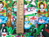 Alice's Adventures in Wonderland the Queen! 1 Meter Medium Top Quality Printed Cotton Fabric, by Yard, Yardage Cotton  Fabrics Alice Poker - fabrics-top