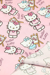 Hello Kitty drawing pink! 1 Meter Printed Cotton Fabric, Fabric by Yard, Yardage Cotton Bag Fabrics, Children Fabrics, Kids, 2108 - fabrics-top