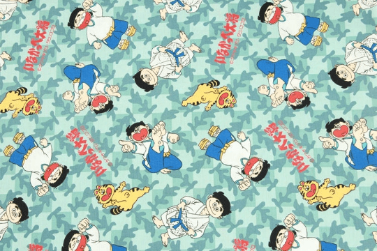 いなかっぺ大将 Japanese Cartoons series 1! 1 Meter Light Weight Cotton Fabric, Fabric by Yard, Yardage Cotton Fabrics for Style Clothes, Bags - fabrics-top