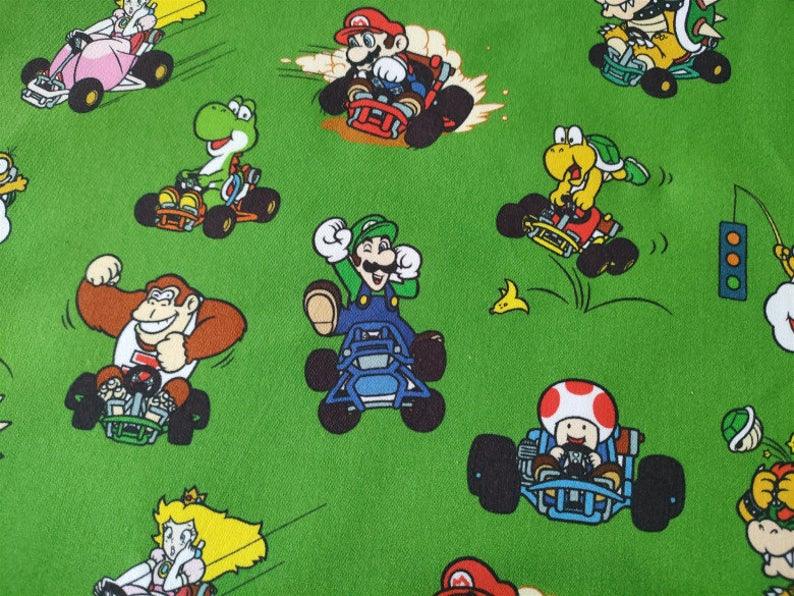 Super Mario and Monsters 3 Colors! 1 Meter Top Quality Medium Thickness Plain Cotton Fabric, Fabric by Yard, Yardage Cotton Fabrics 202101 - fabrics-top