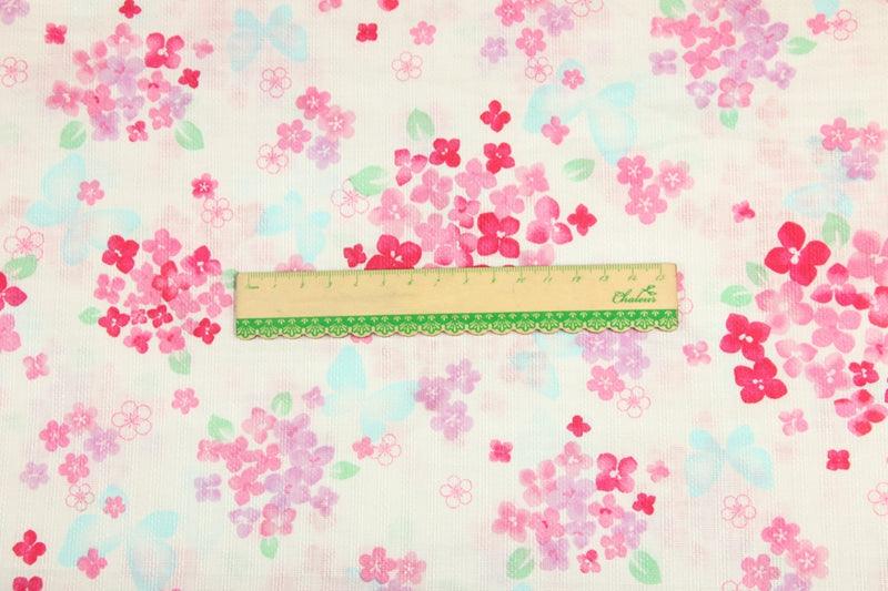 Sakura blooms Japanese Style! 1 Meter Printed Cotton Fabric, Fabric by Yard, Yardage Fabrics, Children  Kids - fabrics-top