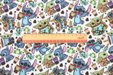 Stitch and Yoda! 1 Yard Printed Cotton Fabric, Fabric by Yard, Yardage Fabrics, Children  Kids 2103 - fabrics-top