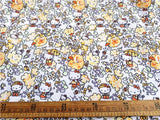 Hello Kitty Poly 6 Colors! 1 Meter Light Weight Polyester Fabric, Fabric by Yard, Yardage Cotton Fabrics for  Style Garments, Mask Fabrics - fabrics-top