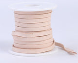 2 meters Flat Genuine Leather Cord, Leather Rope, Leather Lacing, Natural Veg-tanned Color Width 2mm 3mm 5mm