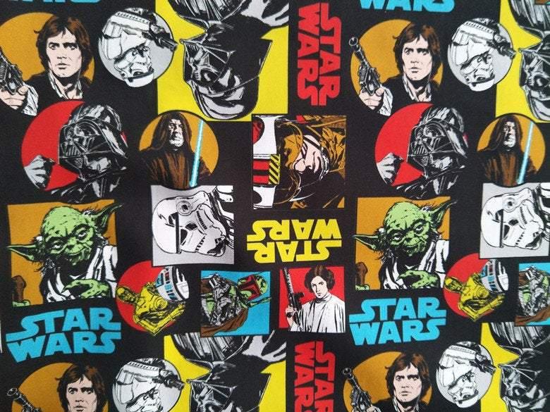 Star Wars ! 1 Meter Medium Thickness Cotton Fabric, Fabric by Yard, Yardage Cotton Fabrics for  Style Garments