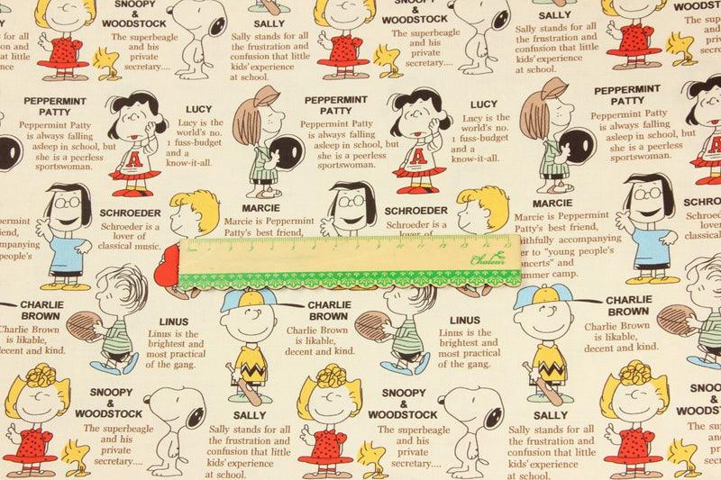 Snoopy Characters! 1 Meter Printed Cotton Fabric, Fabric by Yard, Yardage Fabrics, Children  Kids 2105 - fabrics-top