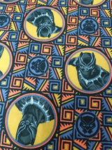 Black Panter Marvel Comics Super Hero 2 Colors! 1 Meter Medium Thickness Plain Cotton Fabrics for Style Garments, Bag black Panthers - fabrics-top