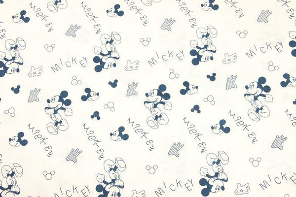 Mickey white ! 1 Meter Medium Weight Cotton Blends Yardage Cotton Fabrics for Style Clothes, Bags