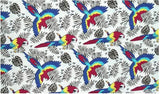 Parrots 2 colors! 1 Meter Fine Cotton Fabric, Fabric by Yard, Yardage Cotton Fabrics for Style Dress Clothes Skirt - fabrics-top