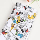 Mickey Minnie Donald Duck Comics White! 1 Meter Medium Thickness Cotton Fabric, Fabric by Yard, Yardage Cotton Fabrics for  Style Garments 2203