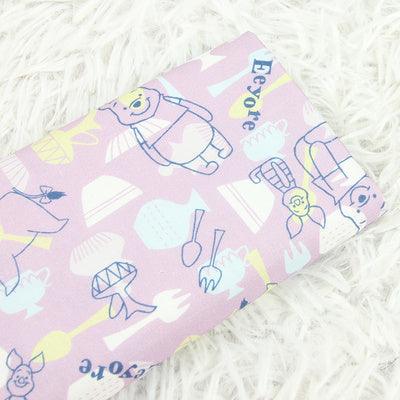 Winnie the Pooh and Friends pink! 1 Meter Medium Thickness  Cotton Fabric, Fabric by Yard, Yardage Cotton Fabrics for Garments, Bags Yellow - fabrics-top