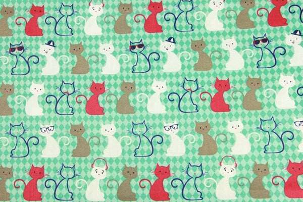 Cat Poses 2 Colors! 1 Meter Medium Thickness Plain Cotton Fabric, Fabric by Yard, Yardage Cotton Fabrics for  Style Garments, Bags - fabrics-top