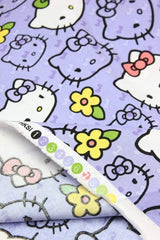 Hello Kitty Voilet! 1 Meter Printed Cotton Fabric, Fabric by Yard, Yardage Cotton Bag Fabrics, Children Fabrics, Kids, Japanese - fabrics-top
