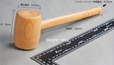 A Wooden Mallet, Wooden Hammer, 180g, Made of Beech Wood, Leather Carving Hammer, Leather Work Hammer, Punching Tool, Handmade Must-have! - fabrics-top