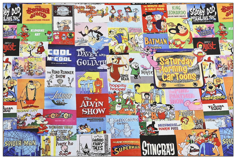 Old Cartoons American Retro Pictures ! Half Meter Medium Thickness Cotton-Linen Fabric, Fabric by Half Yard for Style Clothes, Bags