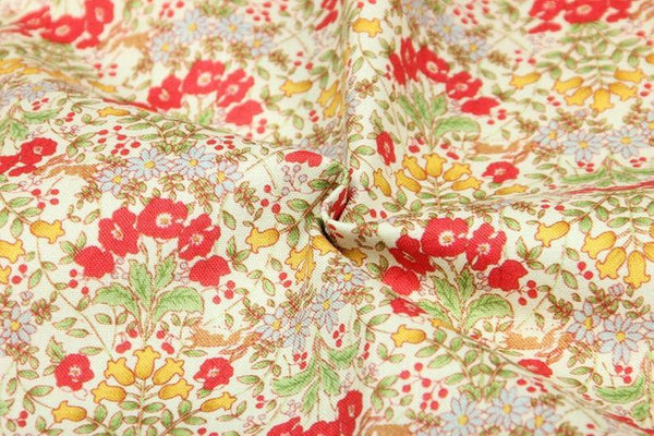 Wild Flowers ! Quality Printed Cotton Fabrics by Yard, Fabric Yardage Floral Fabrics - fabrics-top