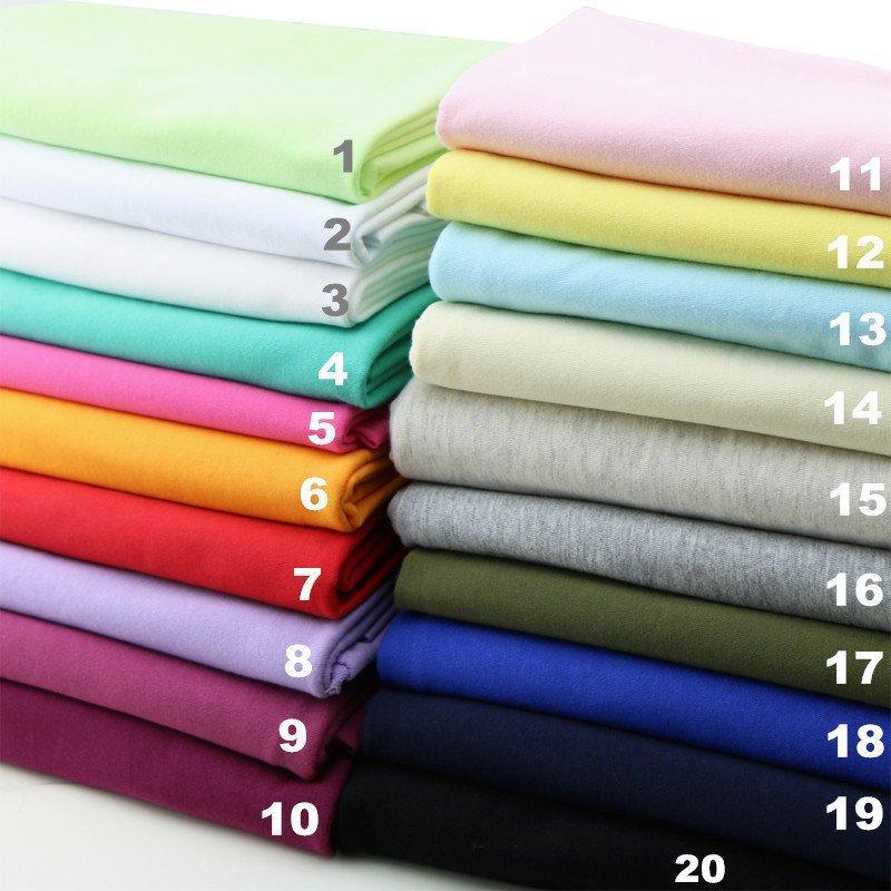 Sale! 1 Meter Medium Thickness Knitted 26S Cotton Fabric, Tee Fabrics, T-shirt Fabrics, T-shirts DIY Fabrics, Baby T-shirt Fabrics