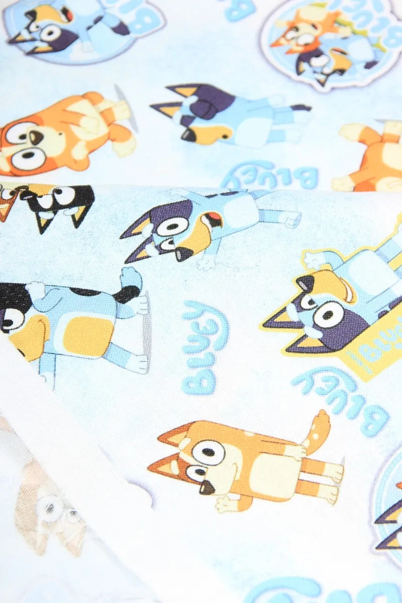 Bluey and Bingo the puppies 3 Colors! 1 Yard Quality Medium Thickness Plain Cotton Fabric, Fabric by Yard,  Cotton Australian Animated - fabrics-top