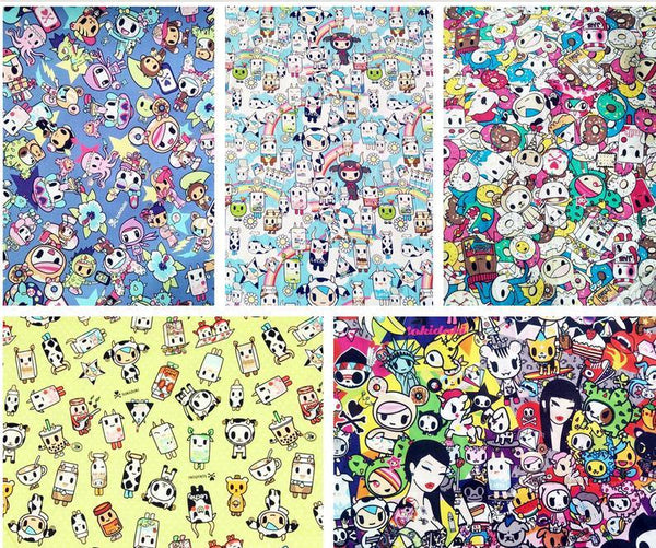 Adorable Japanese Anime Characters Cotton Series 2! 1 Yard Printed Cotton Fabric, by Yard, Yardage Cotton Children Fabrics Hello Kitty Japan