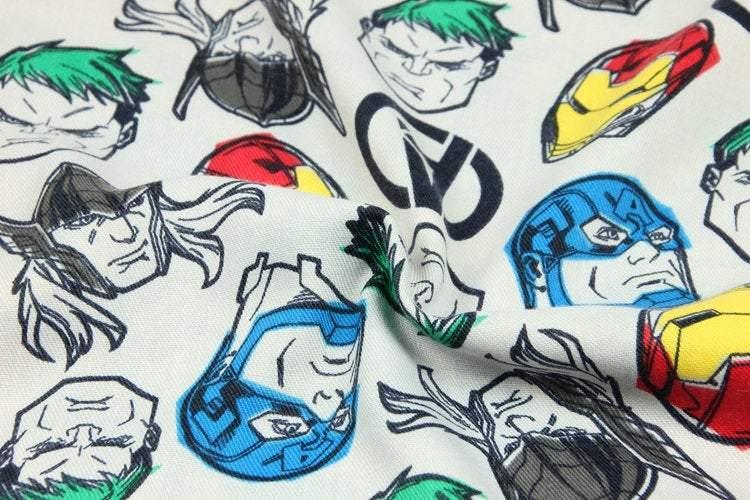 the Avengers ! 1 Meter Medium Thickness Twill Polyester Fabric, Fabric by Yard, Yardage Polyester Fabrics for Style Bags Super Hero - fabrics-top