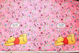 Don't Wake Me till Friday Winnie the Pooh ! Medium Thickness Cotton Fabric by Yard, Yardage Cotton Fabrics for Garments, Bags