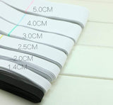 10 Yards White Stretch Elastic Band. Flat Elastic Belt, Rubber band, 8 sizes  0.3cm 0.7cm 1.4cm 2cm 2.5cm 3cm  4cm 5cm - fabrics-top