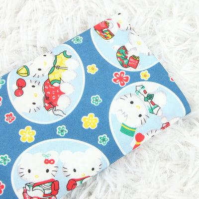 Hello Kitty Quality Prints Collection! 1 Meter Printed Cotton Fabric, Fabric by Yard, Yardage Bag Fabrics, Children Fabrics, Kids, Japanese - fabrics-top