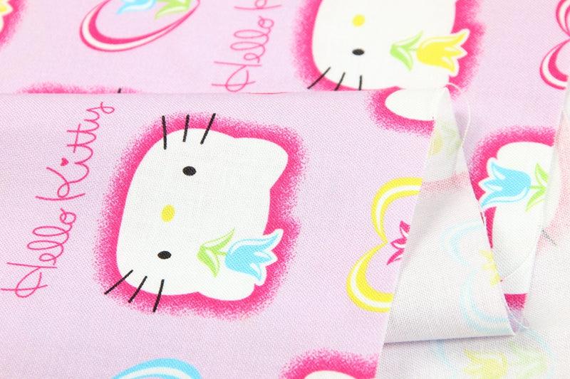 Hello Kitty Quality Prints Collection! 1 Meter Printed Cotton Fabric, Fabric by Yard, Yardage Bag Fabrics, Children Fabrics, Kids, Japanese - fabrics-top