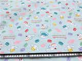 Cinnamoroll and sumikko gurashi! 1 Meter Light Weight Polyester Fabric, Fabric by Yard, Yardage Cotton Fabrics for  Style Garments, Mask - fabrics-top