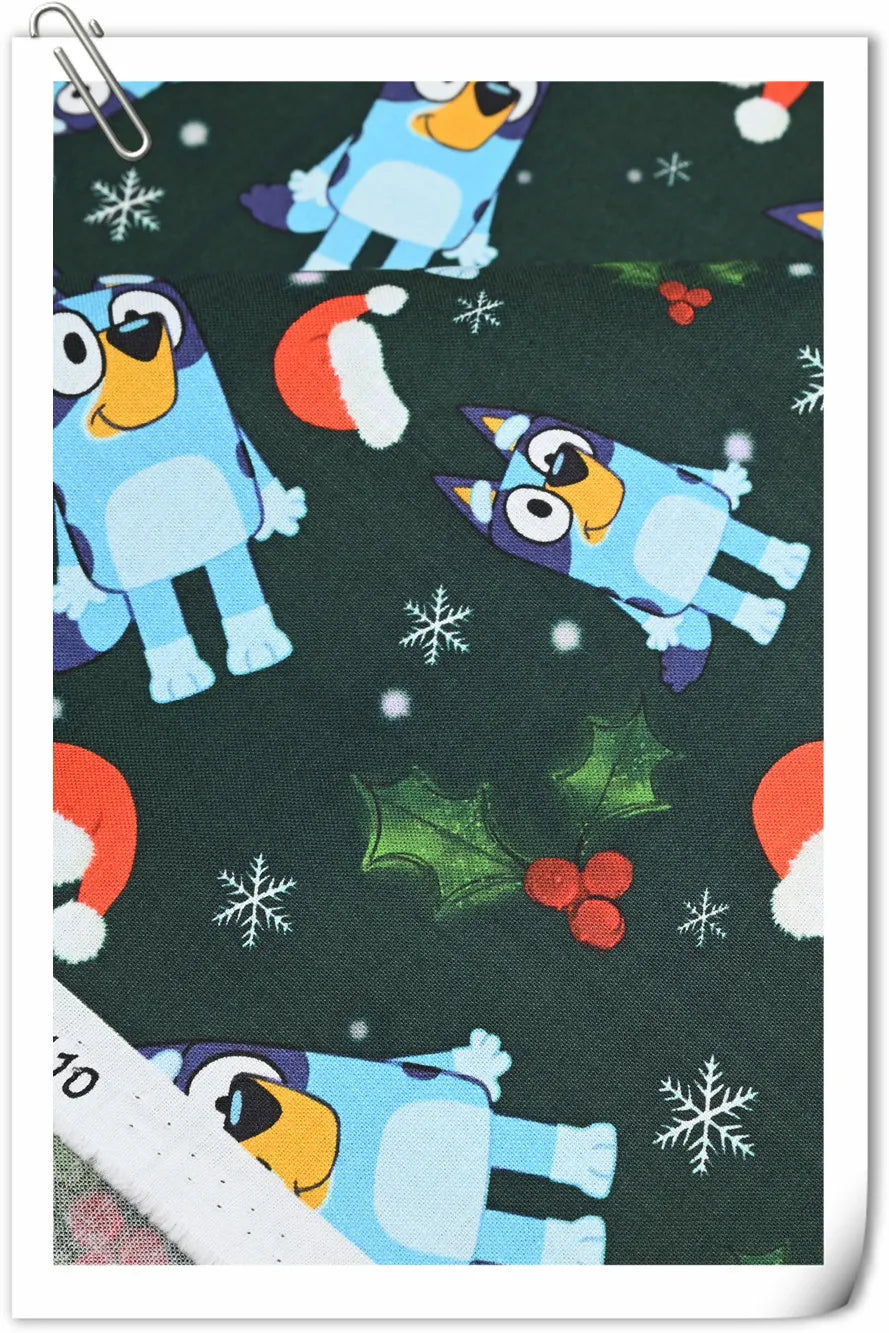 Bluey Bingo the puppies 7 Colors !1 Yard Quality Medium Thickness Plain Cotton Fabric, Fabric Australian - fabrics-top