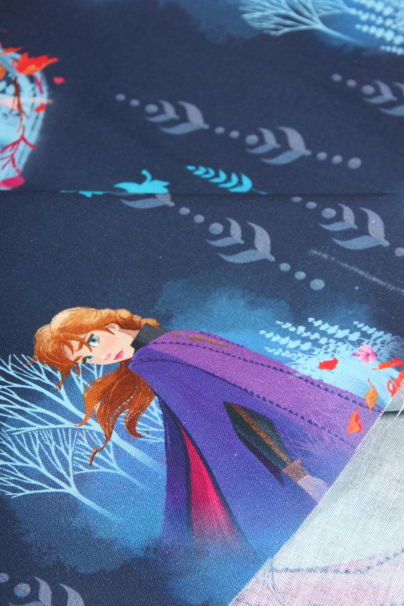 Spirit of Nature, Frozen Princesses navy! 1 Meter Printed Cotton Fabric, Fabric by Yard, Yardage Fabrics, Children  Kids - fabrics-top