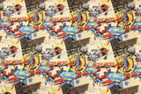 Superwoman and Superman Super Hero Collection ! 1 Meter Medium Thickness Plain Cotton Fabrics for Style Garments, Bag - fabrics-top