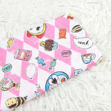 Doraemon Pink! 1 Yard Quality Cotton Plain Fabric, Fabric by Yard, Yardage Cotton Canvas Fabrics for Clothes Bags,  Cool Cats Japanese - fabrics-top