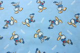 Donald Duck Blue! 1 Meter Medium Thickness  Cotton Fabric, Fabric by Yard, Yardage Cotton Fabrics for  Style Garments, Bags