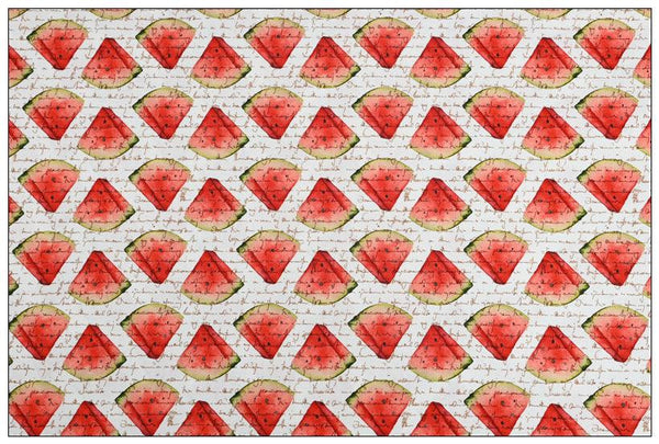Water Melon Watermelon slices! 1 Meter Medium Thickness Plain Cotton Fabric, Fabric by Yard, Yardage Cotton