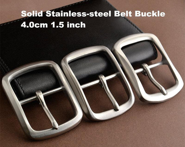 Solid 304 Stainless Steel  日“ Shape 35mm 1.5'' Belt Buckles for Men, Nickle Belt Buckle, 3 Models Available