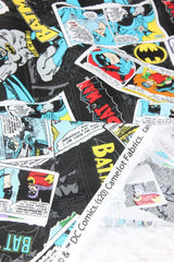 Batman Comics black! 1 Meter Medium Thickness Printed Plain Cotton Fabric, Fabric by Yard, Yardage Batman Fabric - fabrics-top