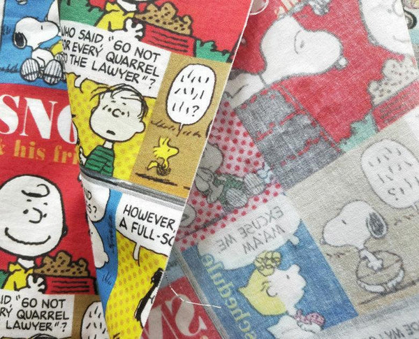 Snoopy & his Friends, Snoopy in China Comics! 1 Meter Quality Plain Cotton Fabric, Fabric by Yard, Yardage Cotton Fabrics for  Style Garment - fabrics-top