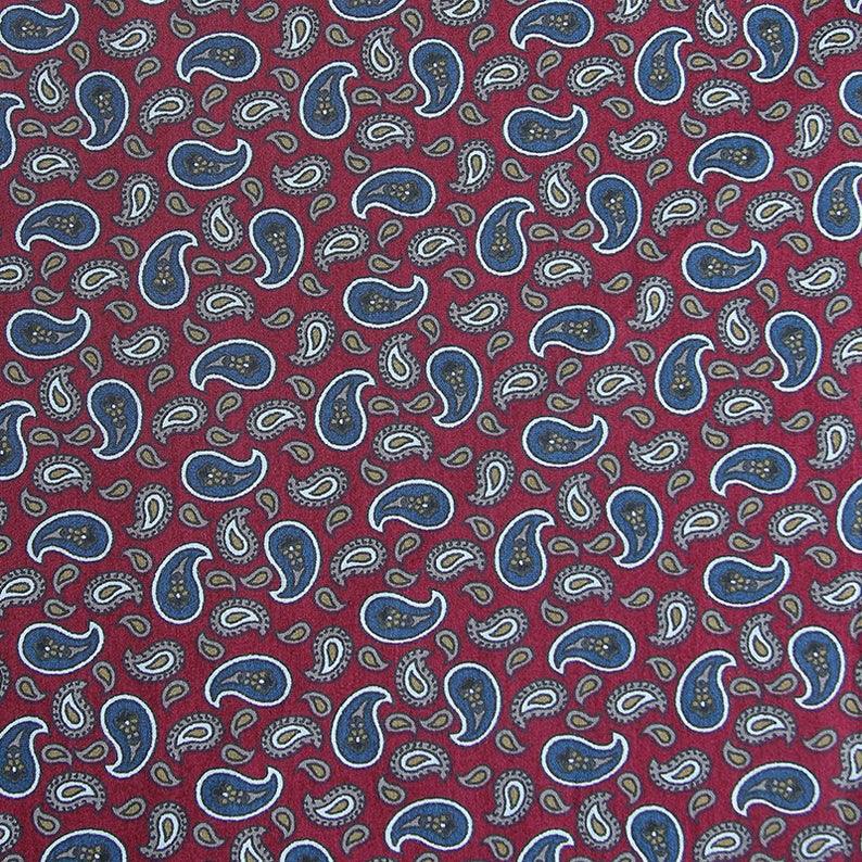 Small Paisley 2 colors! 1 Meter Quality Printed Cotton,  Fabrics by Yard, Fabric Yardage Floral Fabrics - fabrics-top