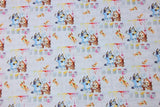 Bluey and Bingo the puppies 2110! 1 Yard Quality Medium Thickness Plain Cotton Fabric, Fabric by Yard,  Cotton Australian Animated