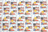 American Musical Snoopy! 1 Meter Printed Cotton Fabric, Fabric by Yard, Yardage Fabrics, Children  Kids 2105