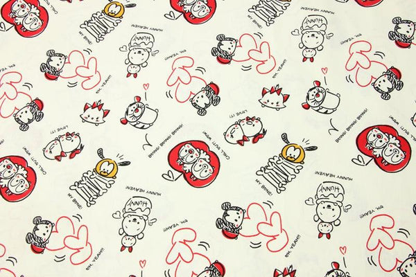 Little Mickey! 1 Meter Medium Thickness  Cotton Fabric, Fabric by Yard, Yardage Cotton Fabrics for  Style Garments, Bags