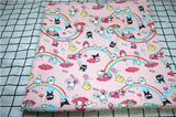 Hello Kitty Collection polyester Series! 1 Yard Stiff Polyester Twill Fabric by Yard, Yardage Polyester Canvas Fabrics Bags Kids Children - fabrics-top